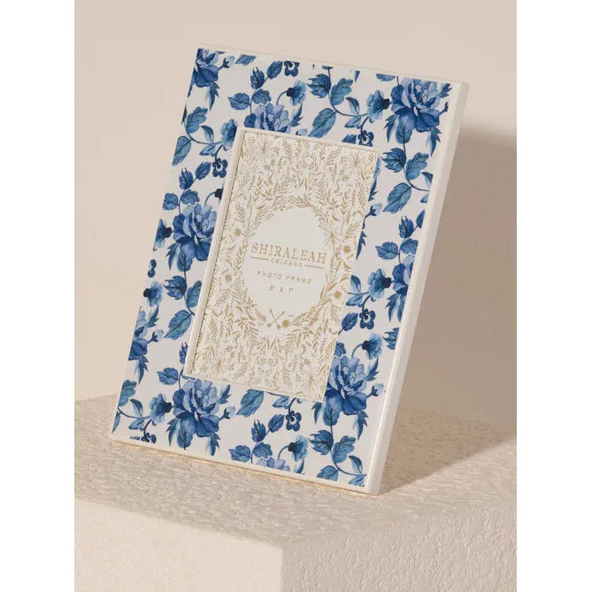 Eden Blue Floral Frame