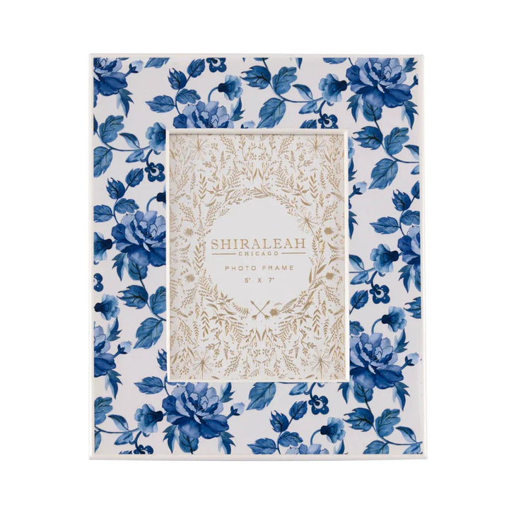 Eden Blue Floral Frame