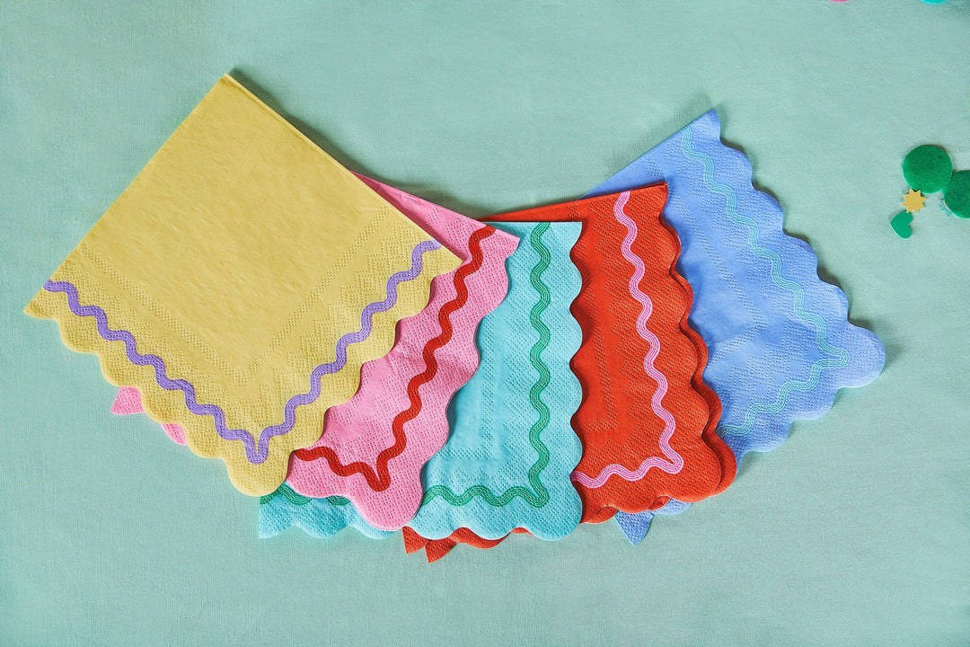 Rainbow Ric Rac Napkins