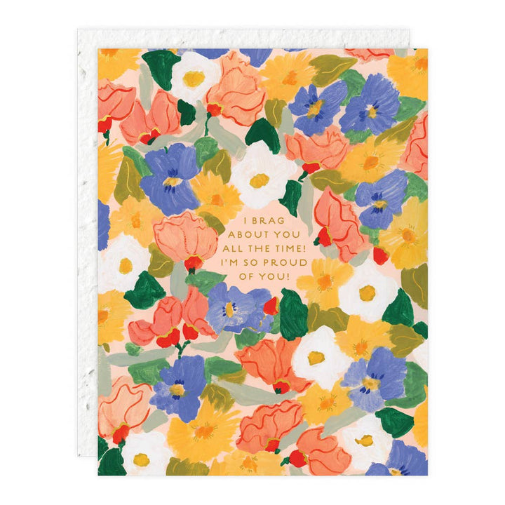 Flower Power Congratulations Card