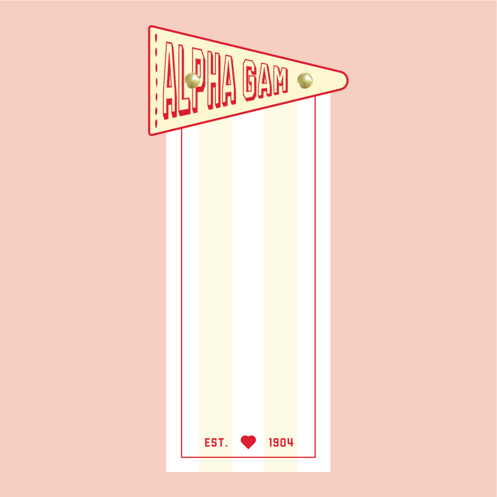 Pennant Flag Notepad: Alpha Delta Pi