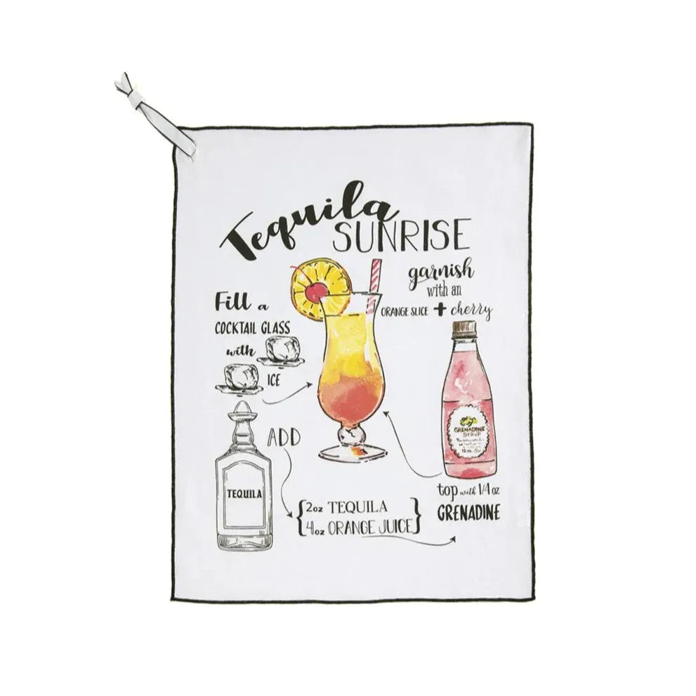 Tequila Sunrise Tea Towel