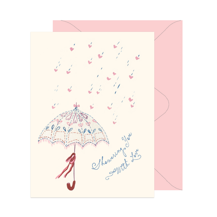 Showered With Love Bridal Shower Card