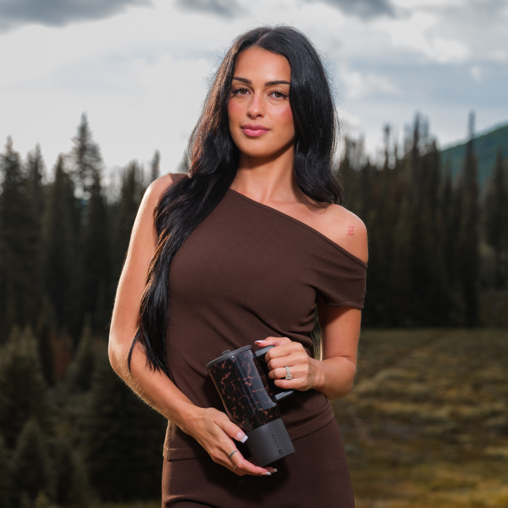 Mocha Tortoise Traveler Tumbler