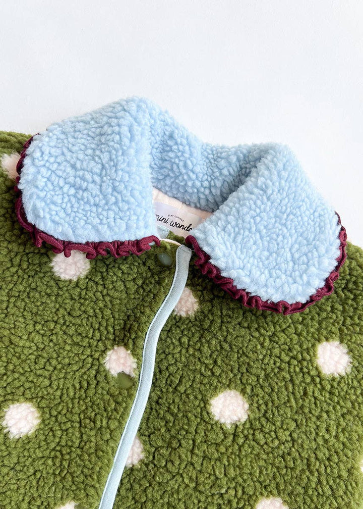 Kids Polka Dot Fleece Jacket