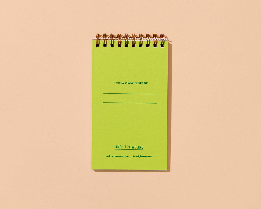 Blue/Green Stripe Spiral Notebook