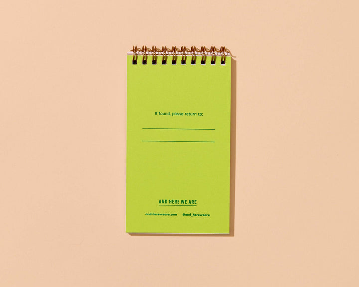 Blue/Green Stripe Spiral Notebook