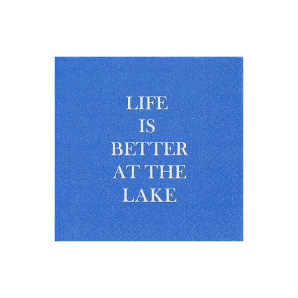 Life is Better at the Lake Lake Weekend Cocktail Napkins Summer Party 4th of July