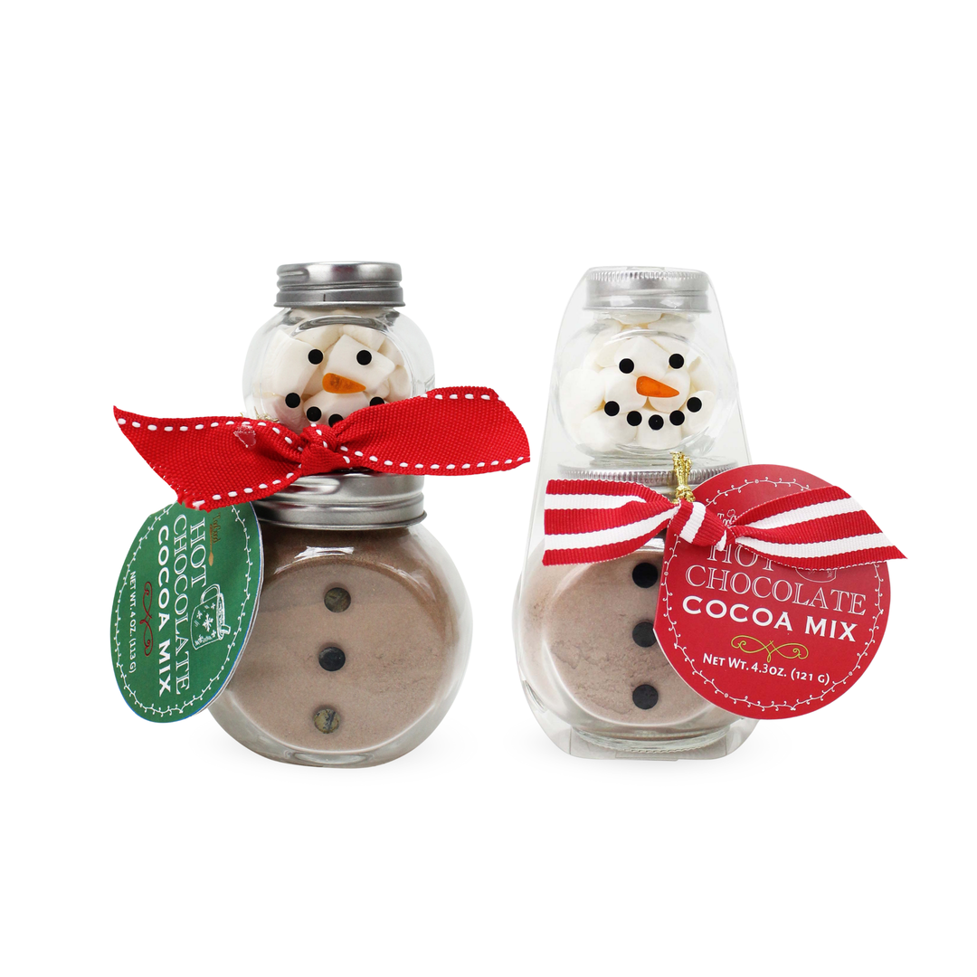Red Scarf Snowman Cocoa Set