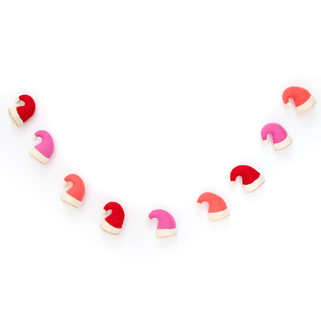 Santa hat Felt Garland