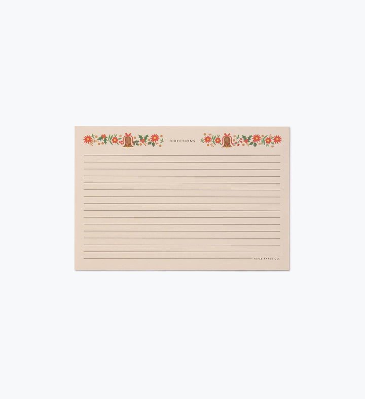 Holly Jolly Recipe Cards
