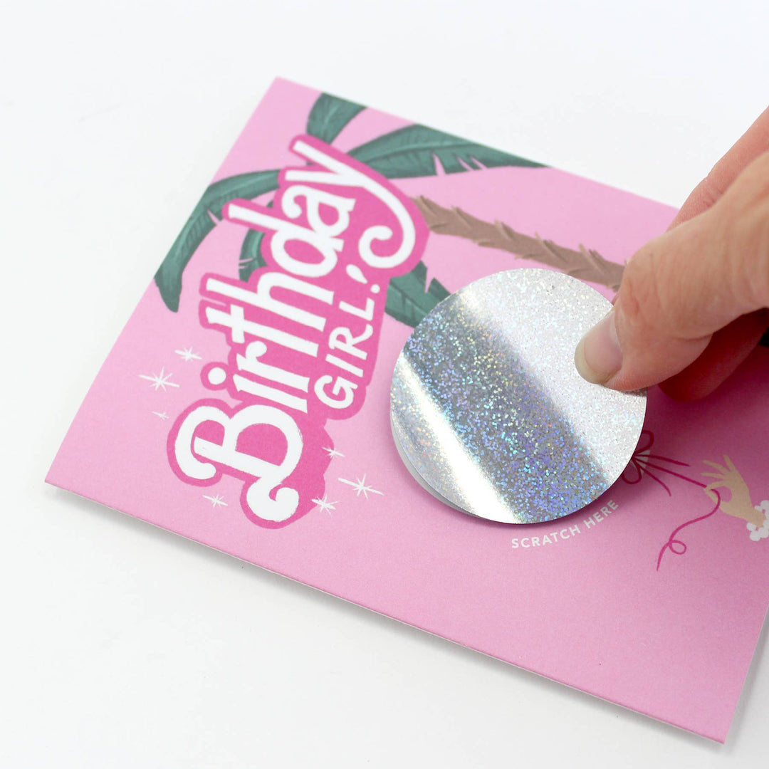 Scratch-off Barbie Birthday Card