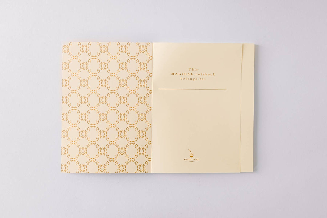 Red Fairy House Toile Softcover Notebook