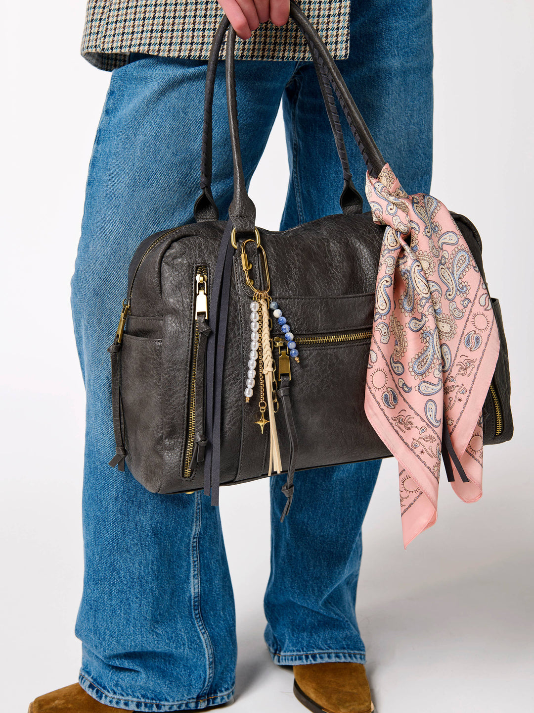 Pink Tassel Bag Charm