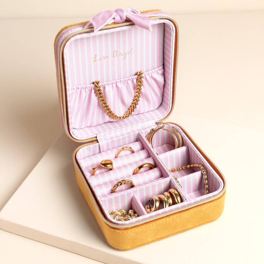 Velvet Bow Jewelry Case