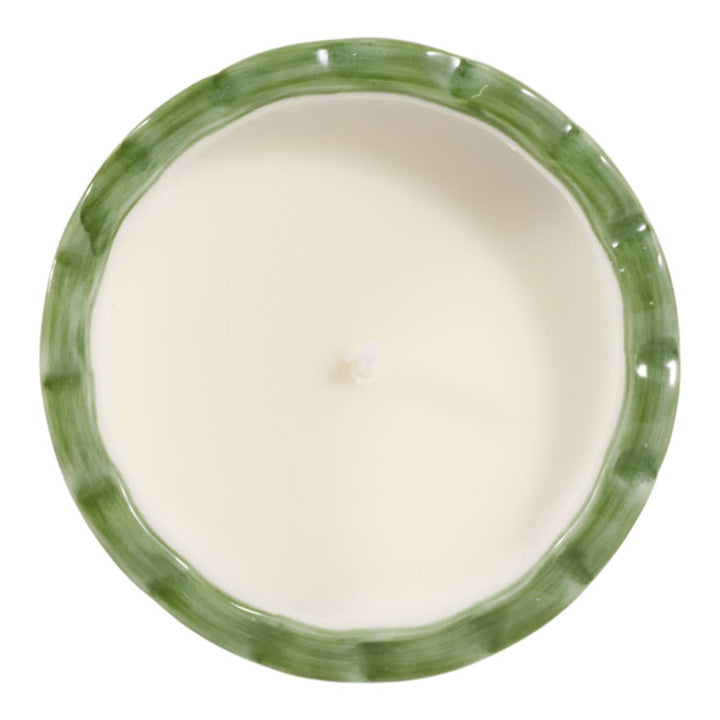 Jasmine Green and White Candle
