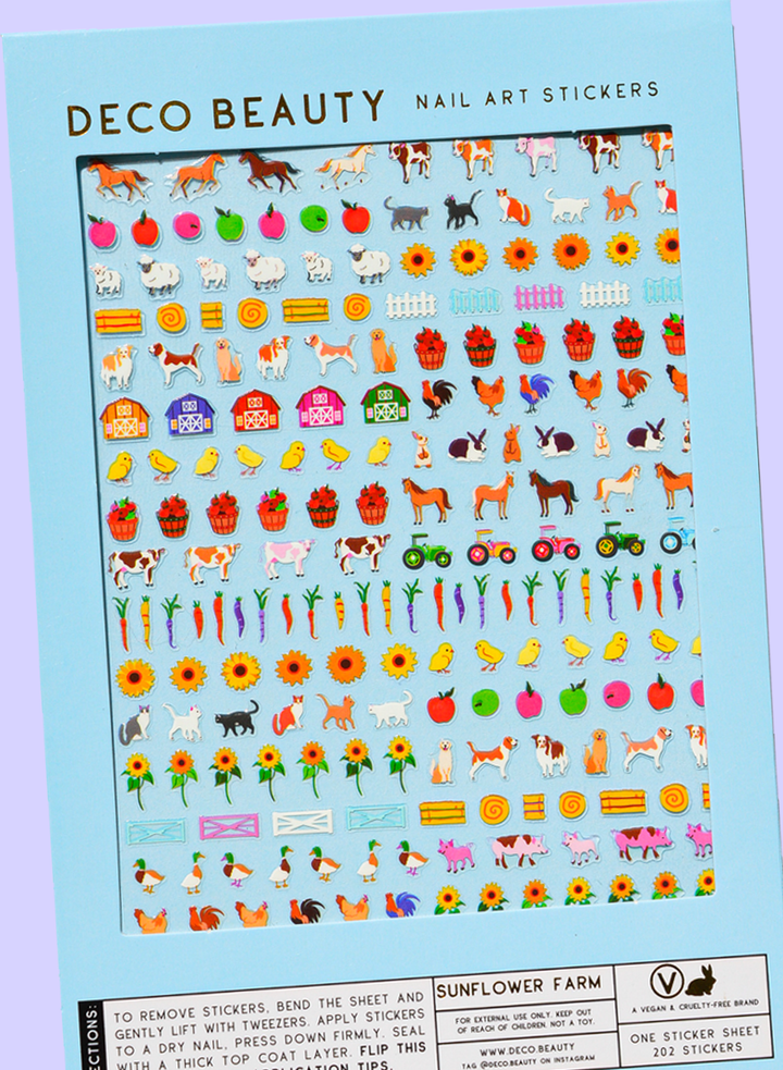 Sunflower Farm Nail Art Stickers