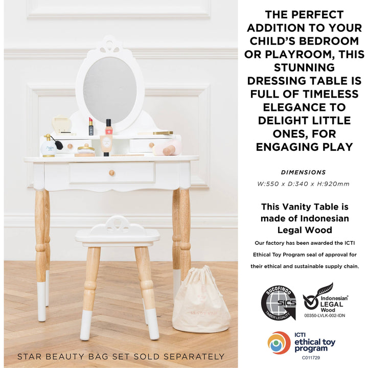 Dressing-up Vanity Table & Stool