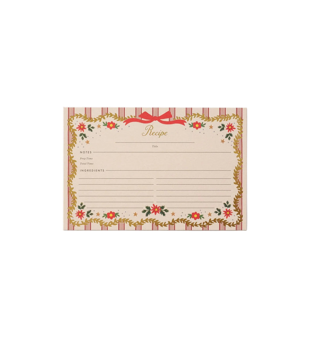 Holly Jolly Recipe Cards