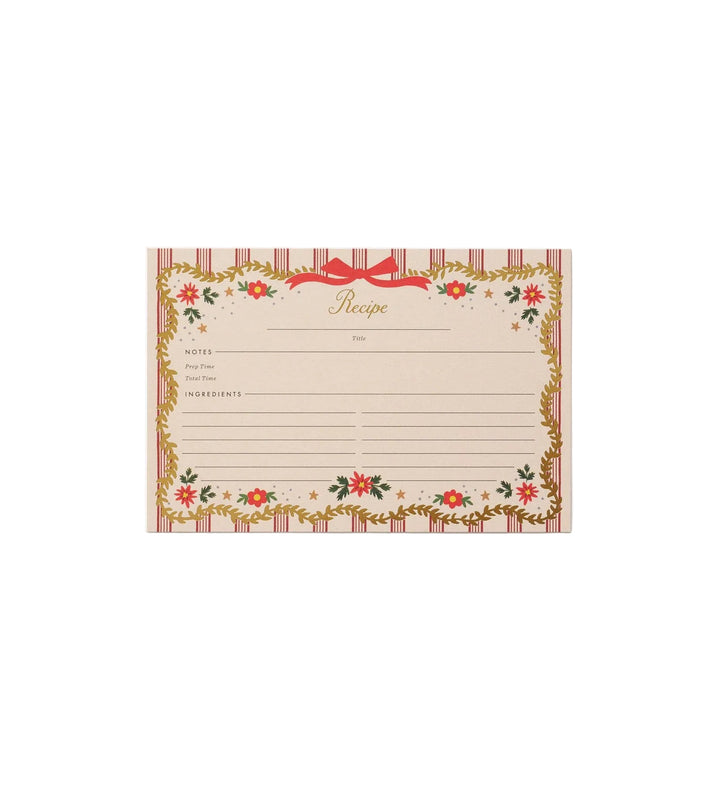 Holly Jolly Recipe Cards