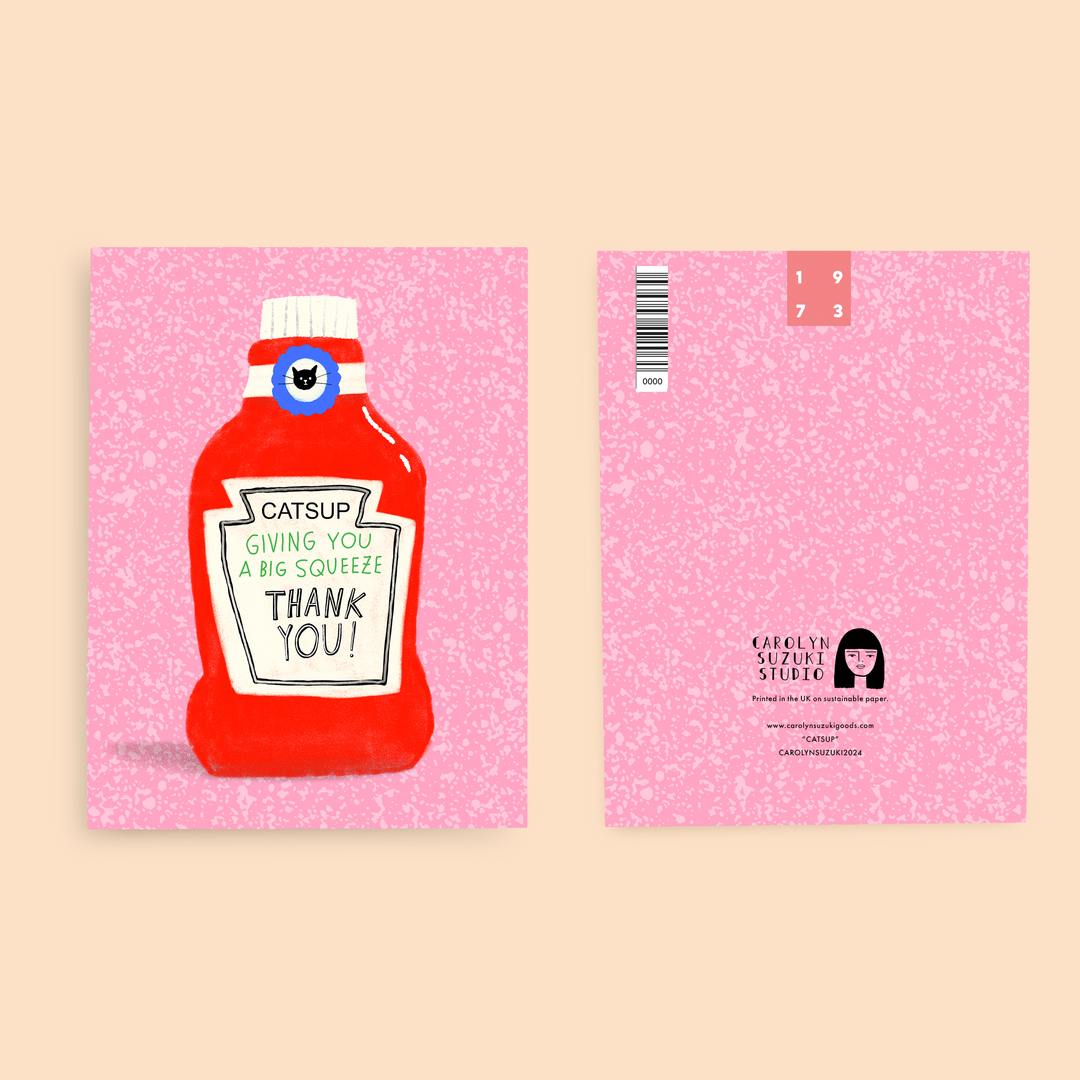 Catsup Thank You Card