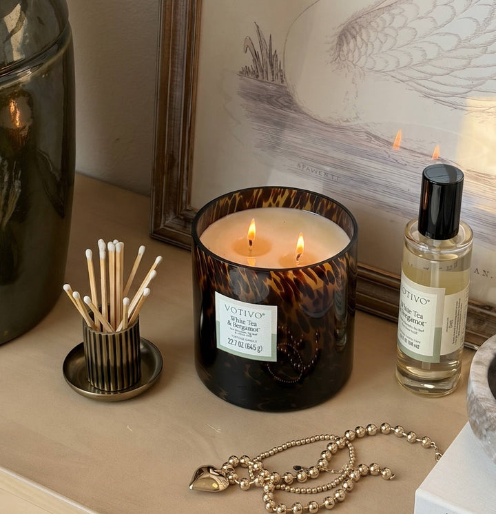 White Tea & Bergamot Tortoise Candle
