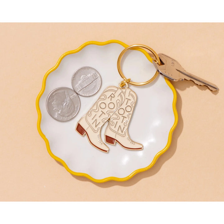 Rootin' Tootin' Western Cowboy Boot Keychain