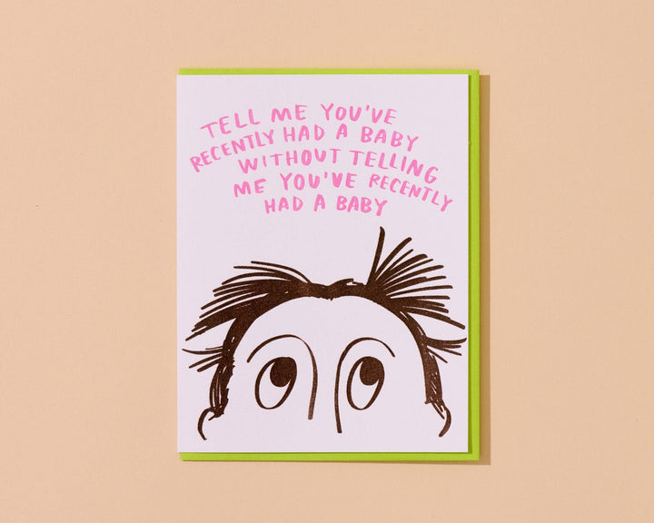 Mom Hair Postpartum Card