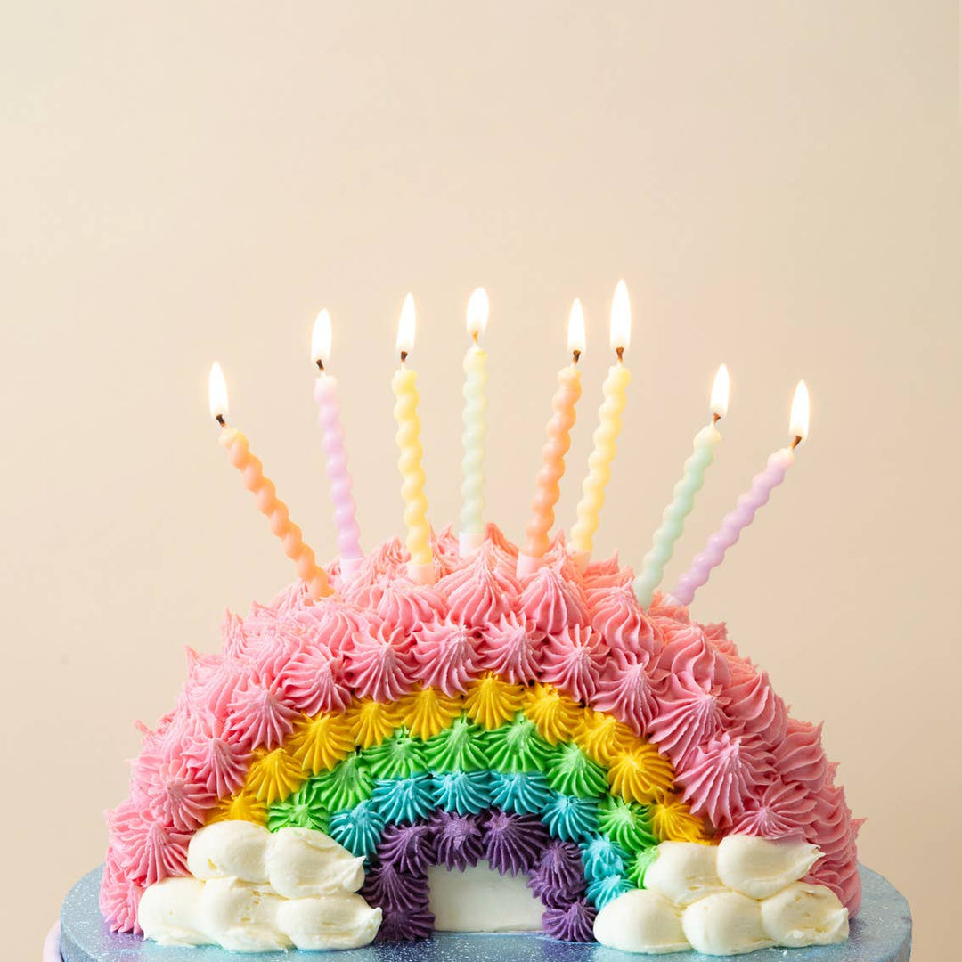 Twisted Pastel Birthday Candles