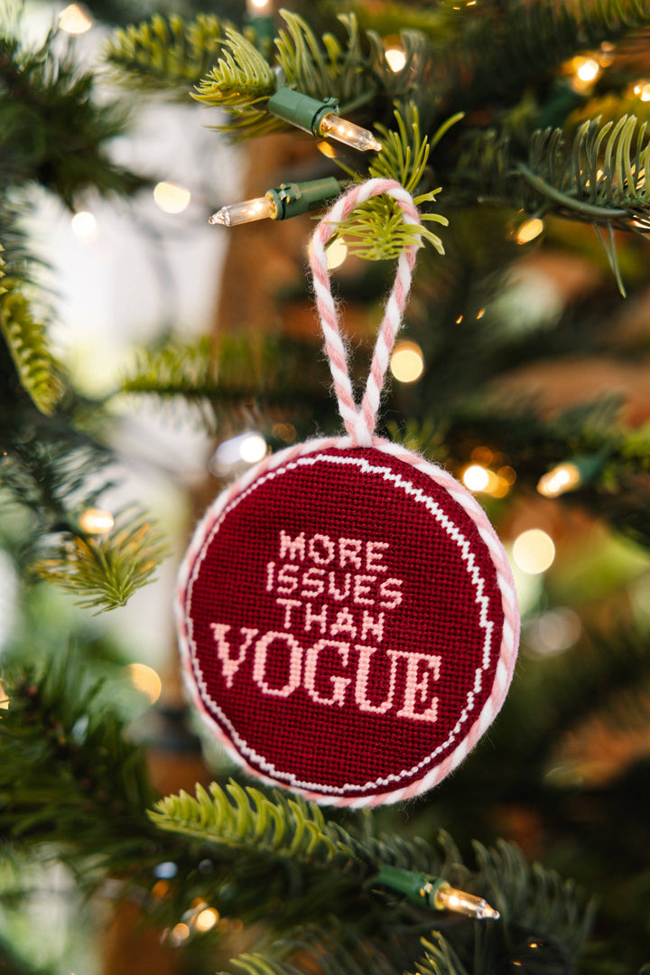 More Issues Needlepoint Ornament