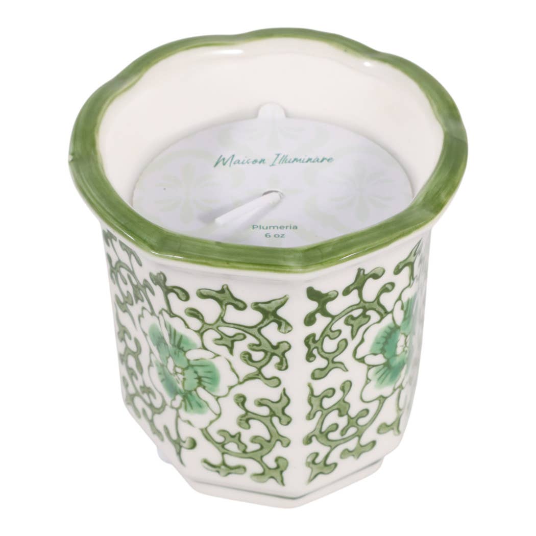 Plumeria Green Candle
