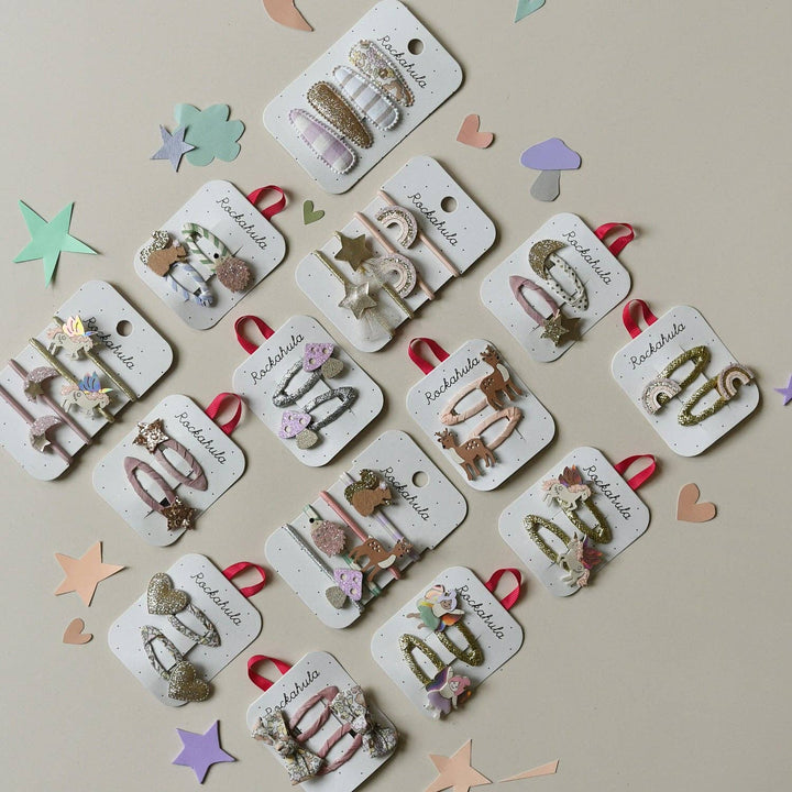 Fairytale Floral Fabric Clip Set