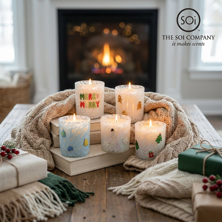 Snowman Icon Candle