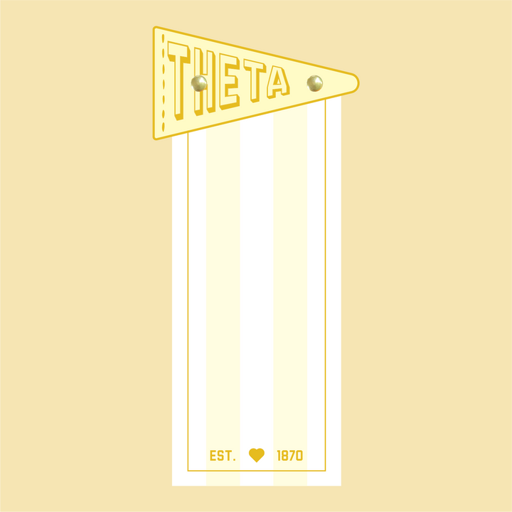 Pennant Flag Notepad: Delta Gamma
