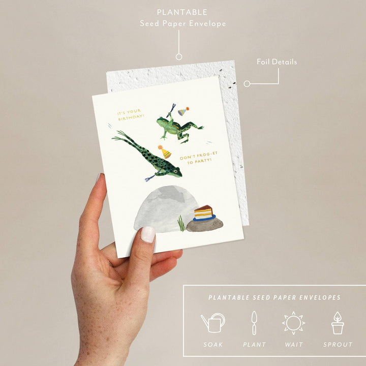 Party Frogs Birthday Card