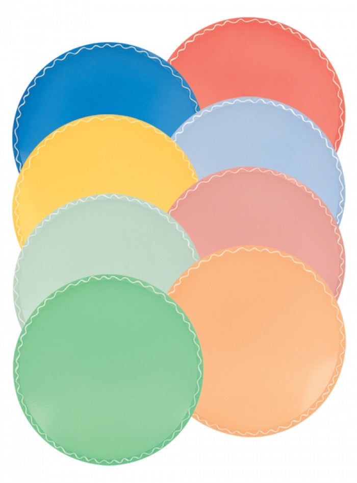 Mixed Wavy Line Dinner Plates