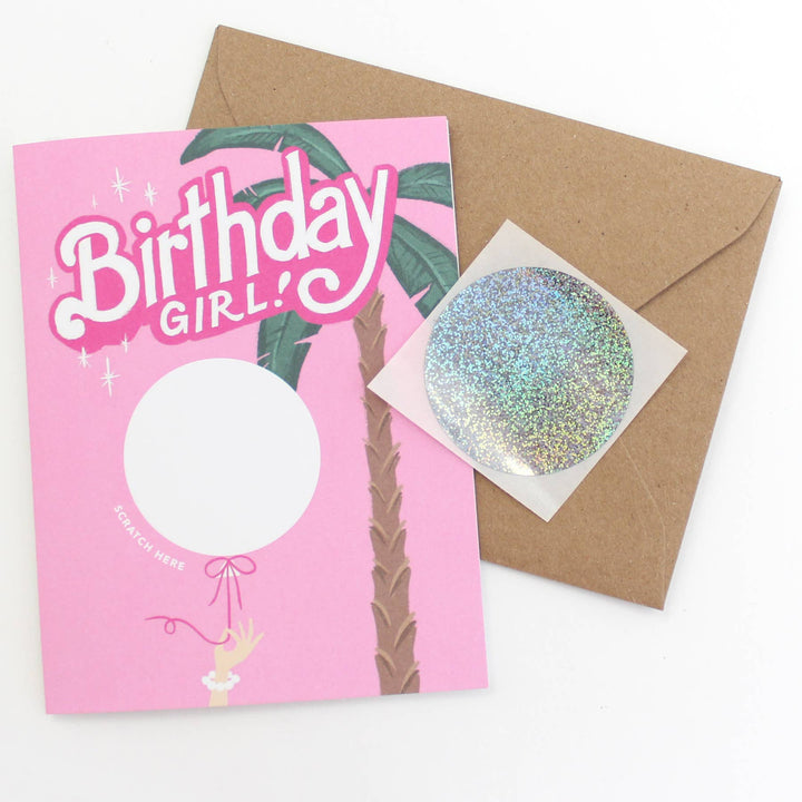 Scratch-off Barbie Birthday Card