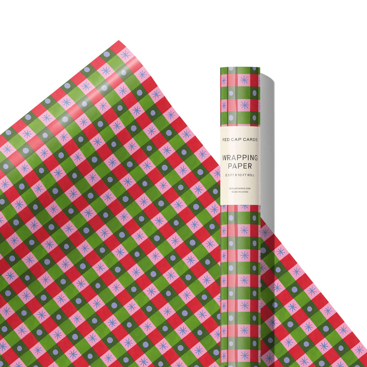 Holiday Checker Wrapping Paper