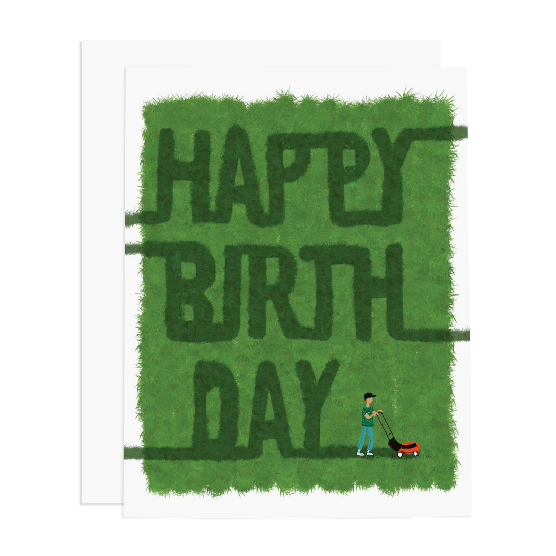 Mower Greeting Card