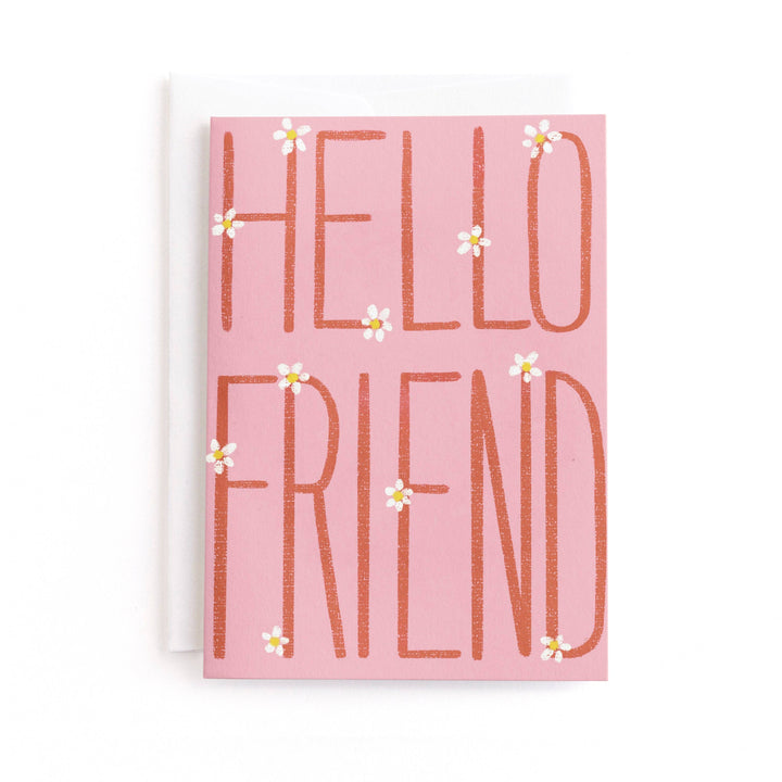 Hello Friend Daisies Card
