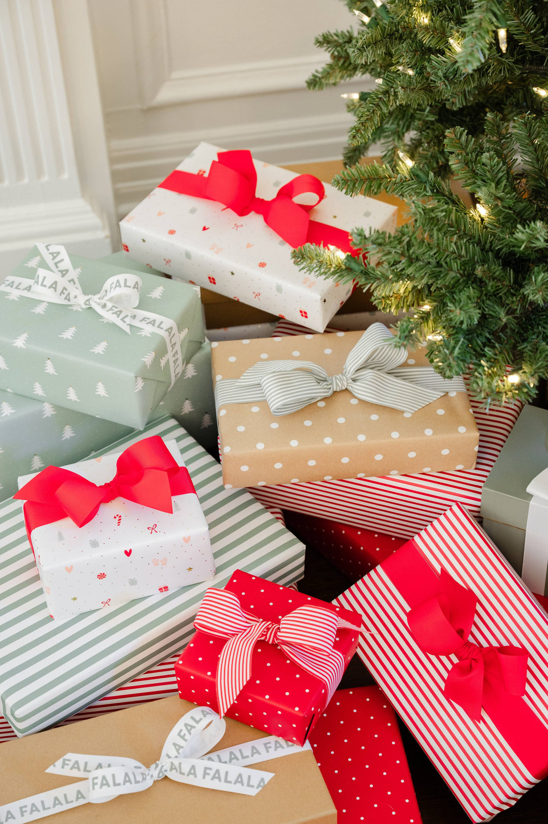 Red Swiss Dot Wrapping Paper