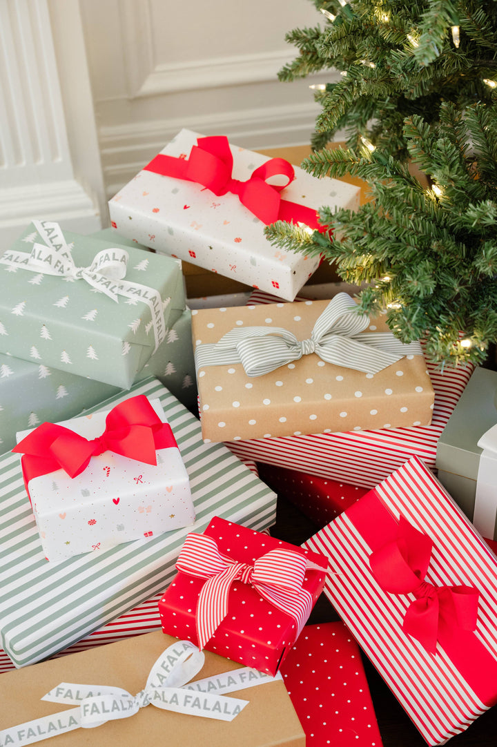 Red Swiss Dot Wrapping Paper