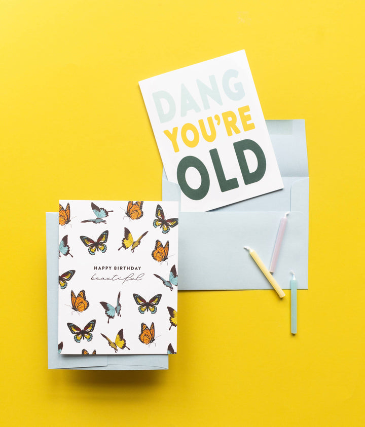 Happy Birthday Beautiful Butterflies Card