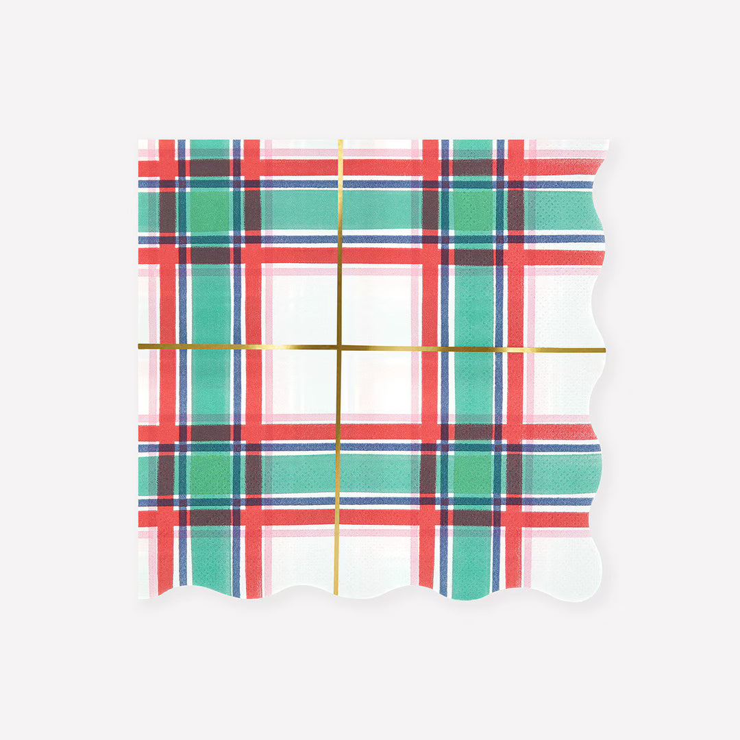 Plaid Large Napkins