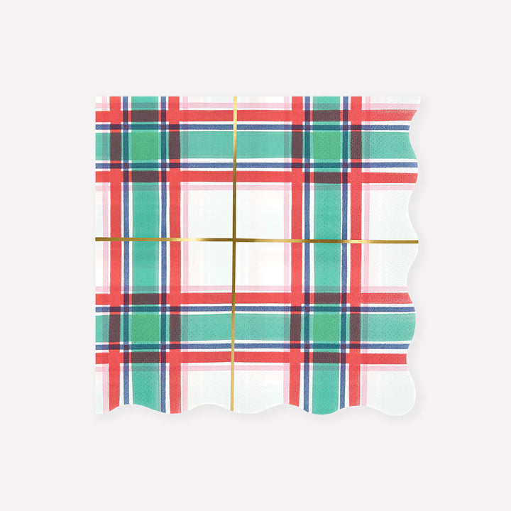 Plaid Large Napkins