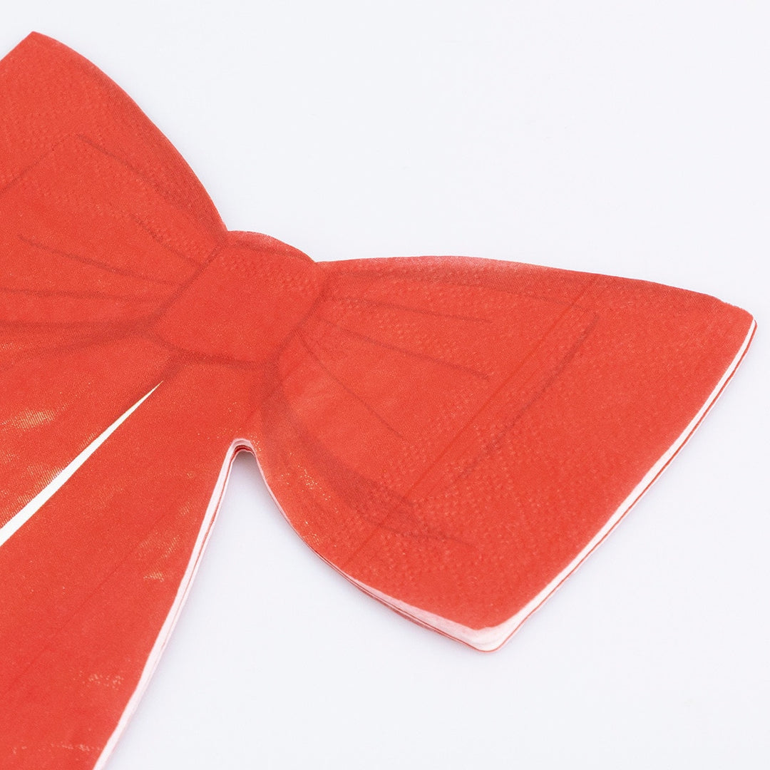 Red Bow Napkins