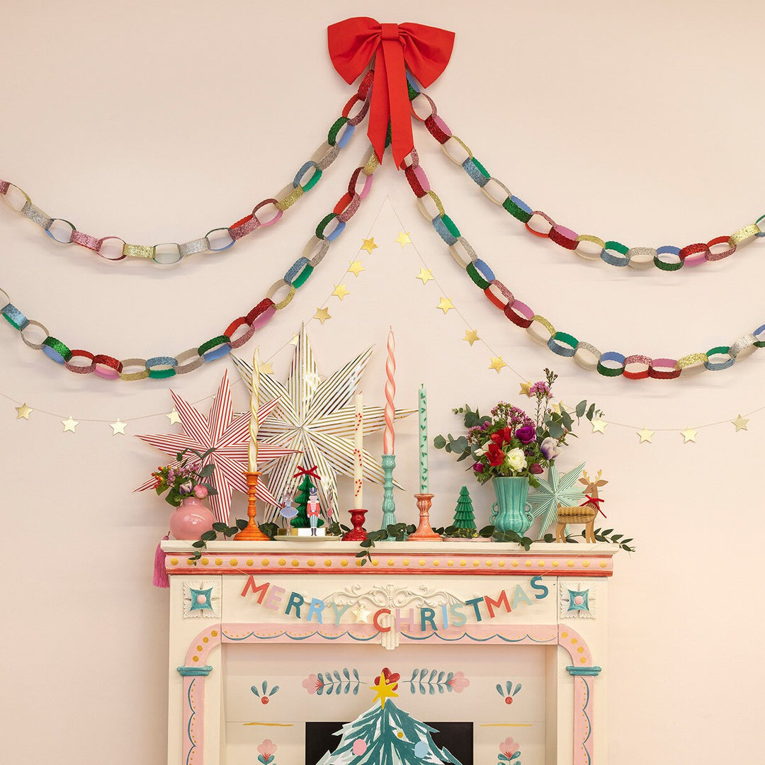 Glitter Paper Chains Set