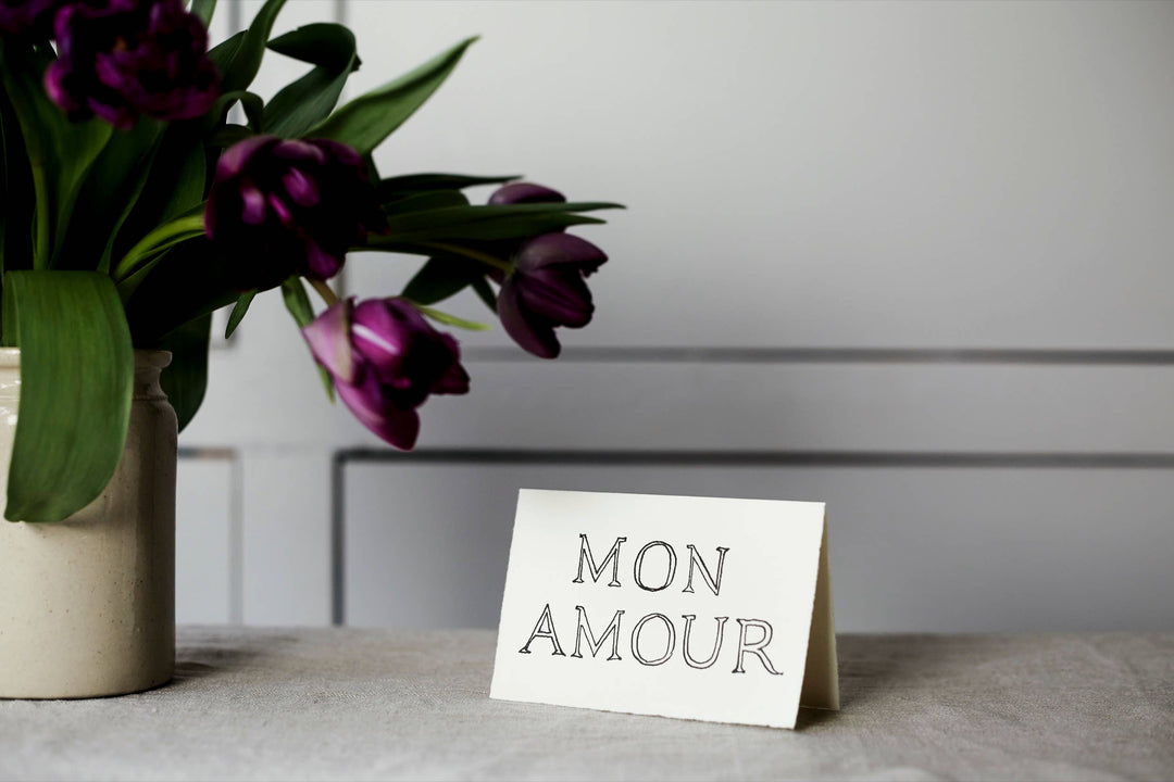 Mon Amour Valentine Card
