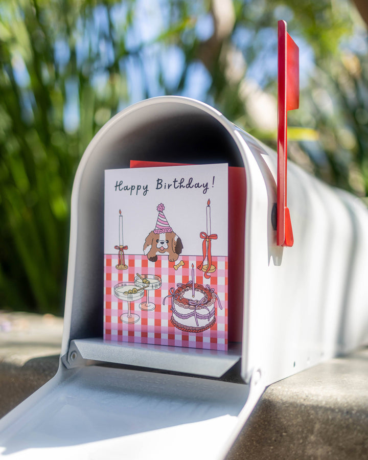 Pup & Cocktails Birthday Card