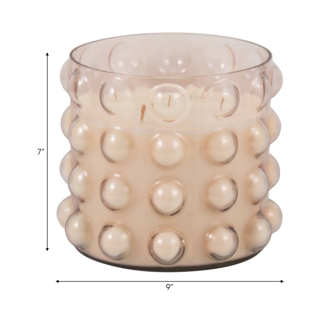 Peony and Blush Bubble Candle